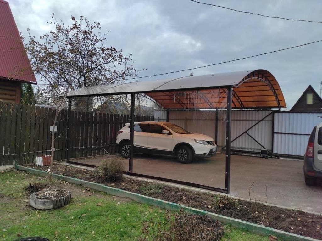 Прозрачные шторы ПВХ для навеса под автомобиль в Ржеве